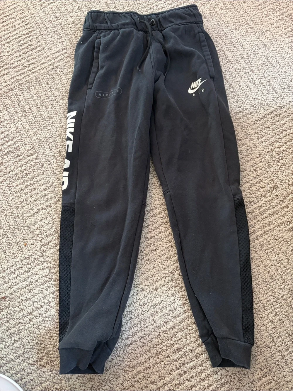 Nike Black Kids Sweatpants with Nike Air Graphic
